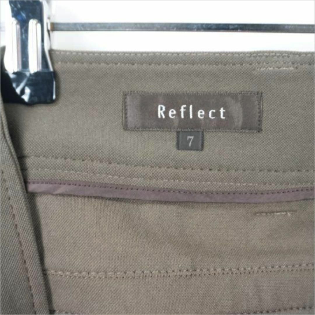 ReFLEcT(リフレクト)のReflect　リフレクト　クロップドパンツ　ブラウン　カーキ　　オフィカジ レディースのパンツ(クロップドパンツ)の商品写真