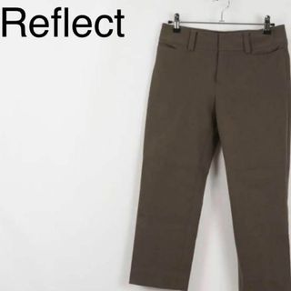 リフレクト(ReFLEcT)のReflect　リフレクト　クロップドパンツ　ブラウン　カーキ　　オフィカジ(クロップドパンツ)