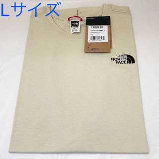 ザノースフェイス(THE NORTH FACE)の新品 ノースフェイス 半袖Tシャツ NF0A2ZXE3X41 ベージュ Lサイズ(Tシャツ/カットソー(半袖/袖なし))