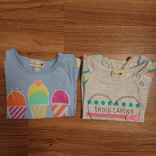 ニットプランナー(KP)のTraisLapins 　トロワラパン　KP 半袖　2枚セット 90(Tシャツ/カットソー)