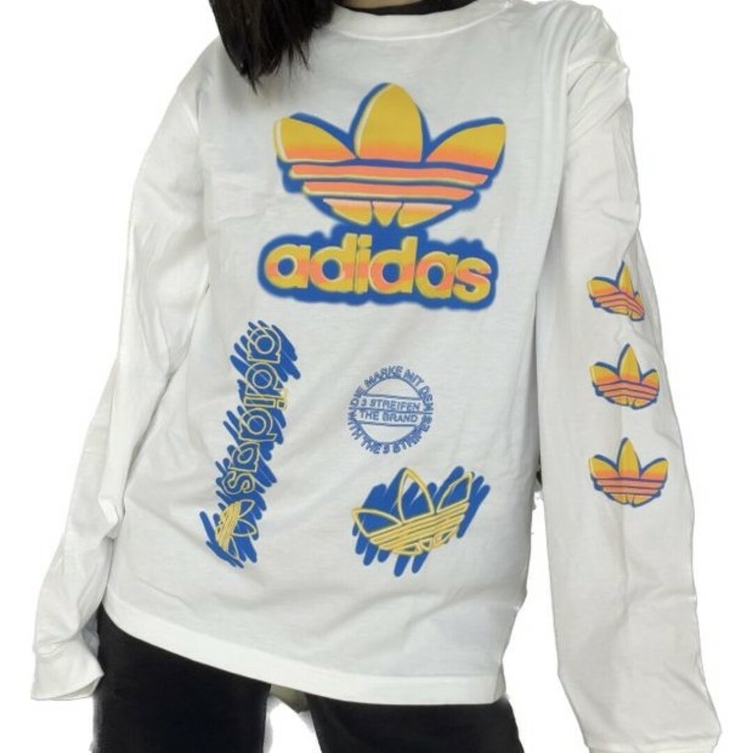 adidas(アディダス)のadidas★Airbrushプリント長袖Tシャツ メンズのトップス(Tシャツ/カットソー(七分/長袖))の商品写真