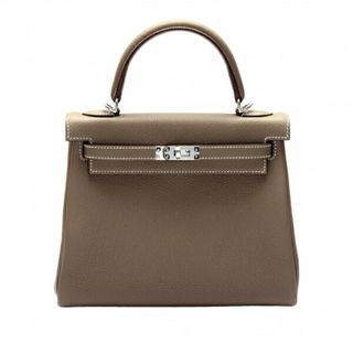 エルメス(Hermes)のエルメス HERMES ケリー 25 トゴ エトゥープ シルバー金具 U刻印 未使用 バッグ レディース(ハンドバッグ)