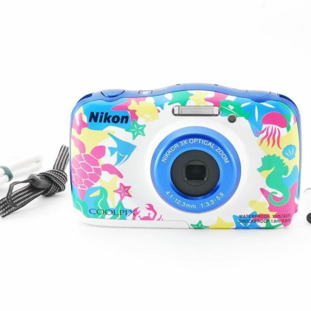 限定カラー Nikon COOLPIX W100 MARIN 防水デジタルカメラ