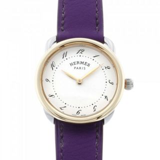 エルメス HERMES アルソー AR5.220.130/WW9K ホワイト文字盤 新品 腕時計 レディース(その他)