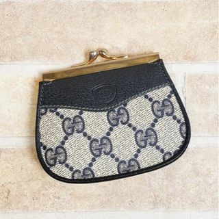 Gucci - オールドグッチ ☆レザー GG柄 PVC がま口 コインケース 小銭 ...