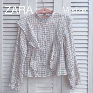 ザラ(ZARA)のZARA フリルブラウス(シャツ/ブラウス(長袖/七分))