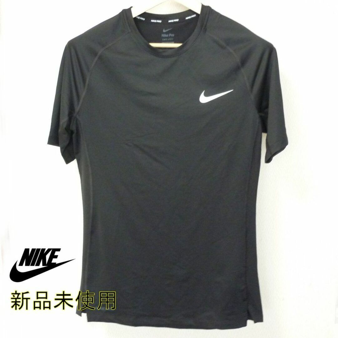 大きいサイズ◇新品(2XL)NIKE PRO黒半袖トップス/トレーニングTシャツ