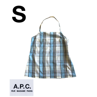 アーペーセー(A.P.C)のAPC レモンブルー　チェック　ホルターネック　キャミソール　S(Tシャツ(半袖/袖なし))