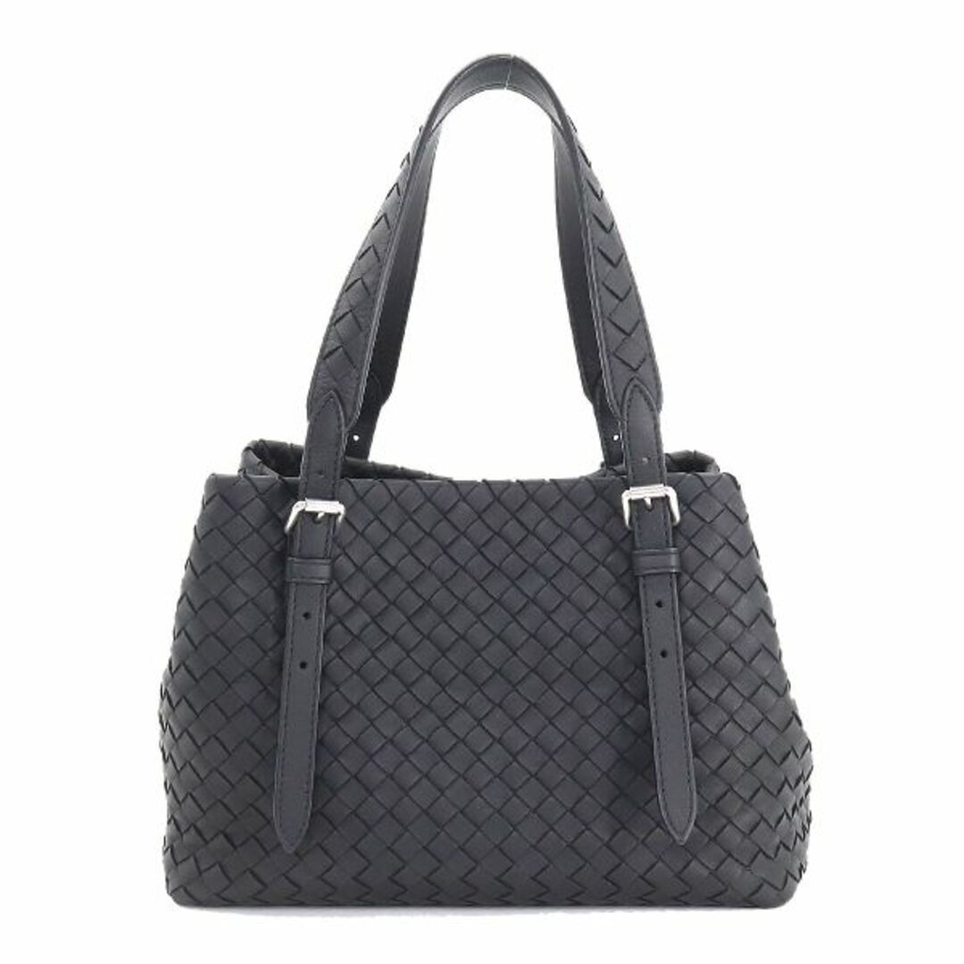 Bottega Veneta(ボッテガヴェネタ)の未使用 展示品 ボッテガ ヴェネタ BOTTEGA VENETA ミニ チェスタ イントレチャート トート バッグ レザー ブラック VLP 90192595 レディースのバッグ(トートバッグ)の商品写真