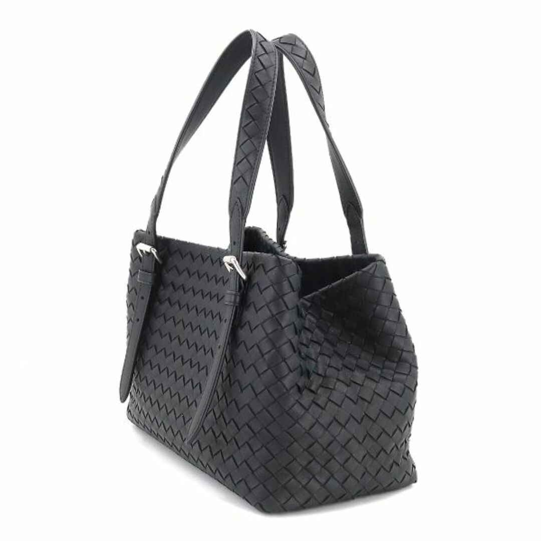 Bottega Veneta(ボッテガヴェネタ)の未使用 展示品 ボッテガ ヴェネタ BOTTEGA VENETA ミニ チェスタ イントレチャート トート バッグ レザー ブラック VLP 90192595 レディースのバッグ(トートバッグ)の商品写真