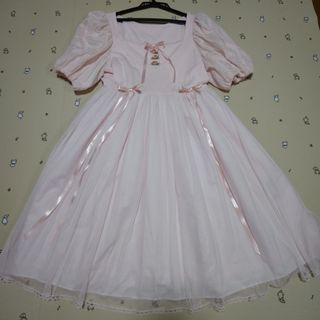 アンジェリックプリティー(Angelic Pretty)のバラパフスリーブカットソーワンピース(ひざ丈ワンピース)