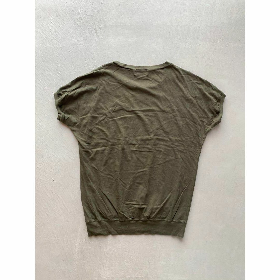 HYSTERIC GLAMOUR - 《HYSTERIC GLAMOUR》バタフライTシャツ カーキ (f674)