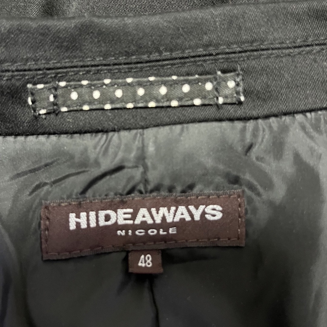 HIDEAWAY(ハイダウェイ)の美品　HIDEAWAYS NICOLE   メンズ　ジャケット　黒 メンズのジャケット/アウター(その他)の商品写真