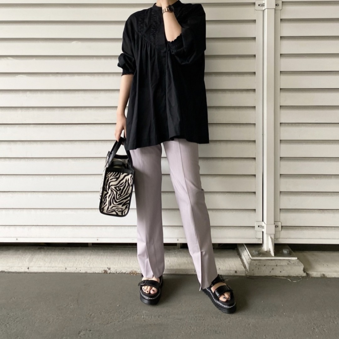 CAPRICIEUX LE'MAGE タックリネンサロペット ベージュ - 通販