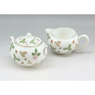 ウェッジウッド(WEDGWOOD)のWedgwood　ワイルドストロベリー　クリーマー&シュガーポット　Lサイズ(その他)