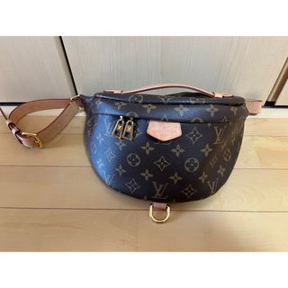 美品 LOUIS VUITTON ルイヴィトン シュプリーム コラボ バムバッグPM カモフラージュ柄 グリーン 緑 キャンバス /レザー M44202 ウエストバッグ ボディバッグ メンズ 402783