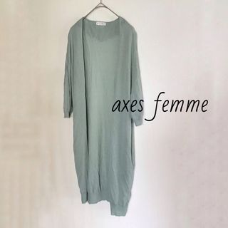 アクシーズファム(axes femme)のaxes femme トップス 刺繍カーディガン 半袖 Mサイズ / USED(カーディガン)