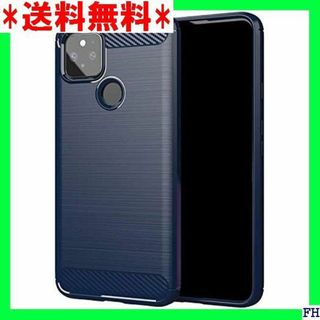 I Pixel4a 5G ケース/カバー TPU カーボン 5G ブルー 187(モバイルケース/カバー)