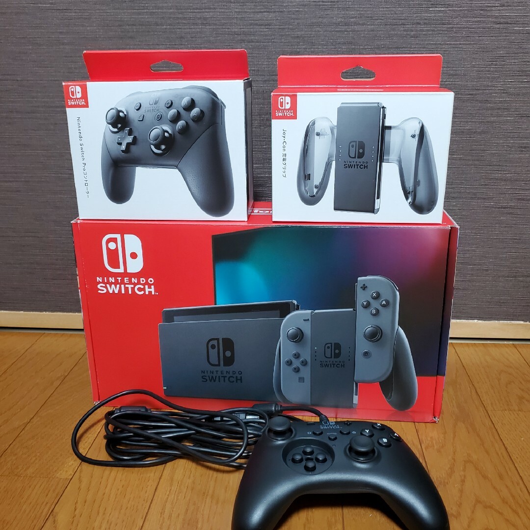 switch本体 ・純正プロコン・ジョイコン充電グリップなど