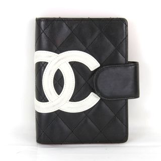 シャネル(CHANEL)の『USED』 CHANEL シャネル カンボンライン アジェンダ 6穴 手帳カバー レザー ブラック【中古】(手帳)