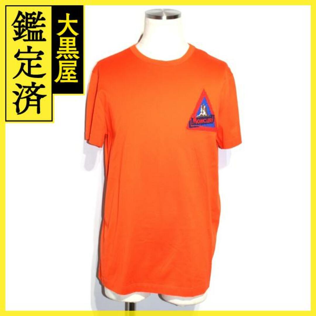 MONCLER　Tシャツ　メンズL　オレンジ　コットン　【200】約54cm袖丈