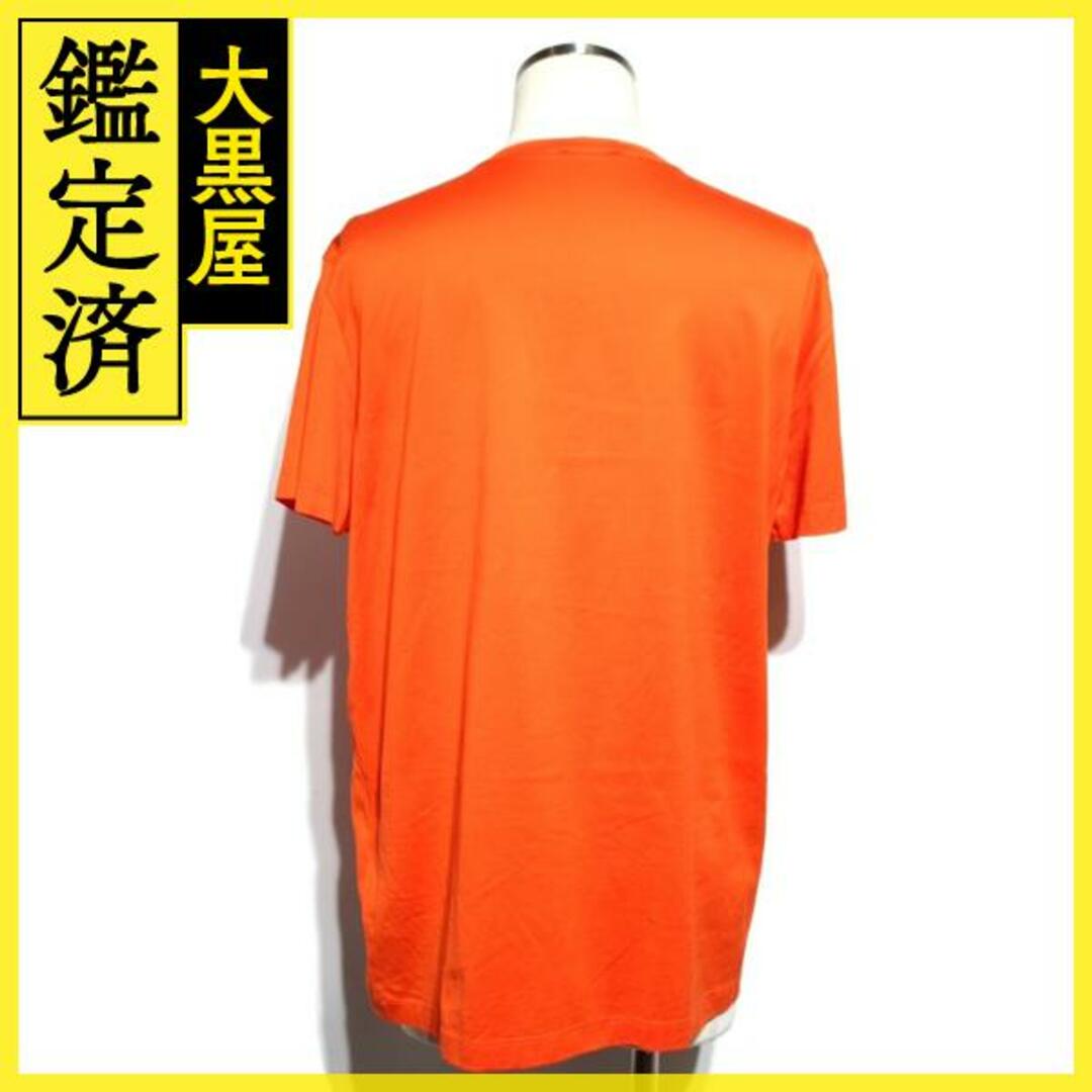 MONCLER　Tシャツ　メンズL　オレンジ　コットン　【200】約54cm袖丈