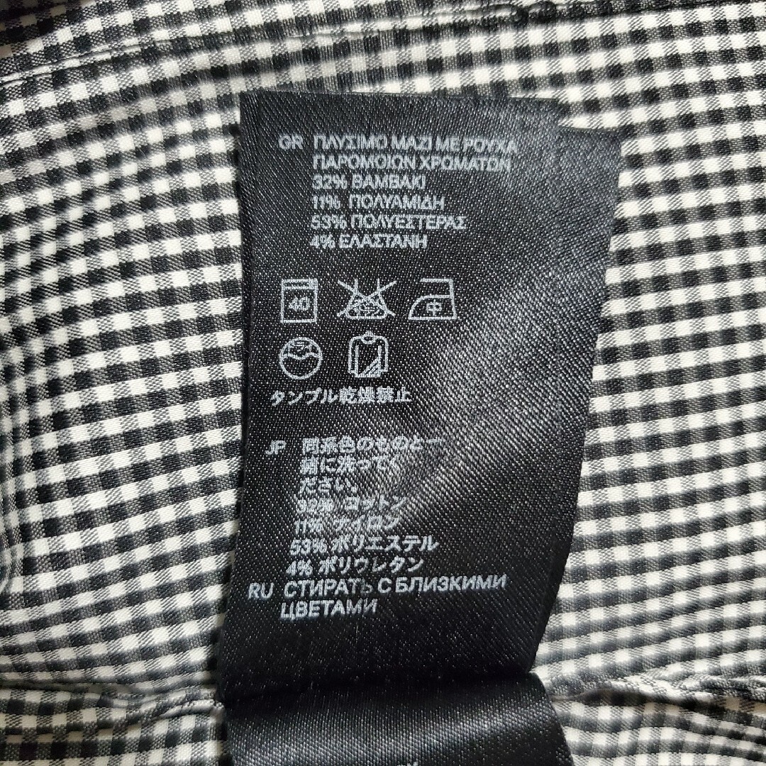 H&M(エイチアンドエム)のH&M　ギンガムチェック ブラウス レディースのトップス(シャツ/ブラウス(半袖/袖なし))の商品写真