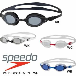 スピード(SPEEDO)の〇新品〇スピード ホワイト×クリア フィットネスモデル スイミングゴーグル(トレーニング用品)