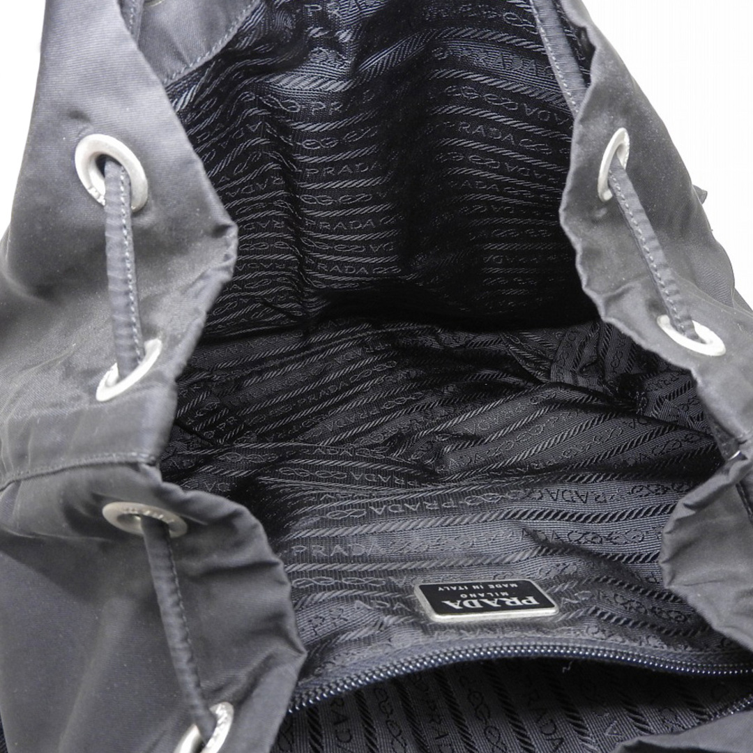 【本物保証】 保付 プラダ PRADA リュックサック リュック バックパック ナイロン レザー ブラック 黒 B2811 軽い