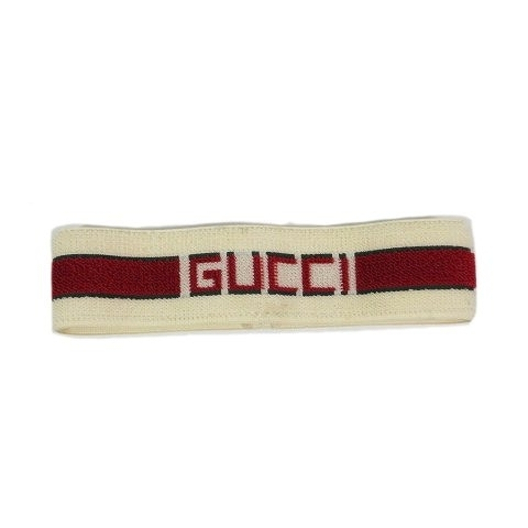 Gucci(グッチ)のグッチ GUCCI エラスティック ヘアバンド ライン ロゴ アクセサリー メンズのアクセサリー(その他)の商品写真