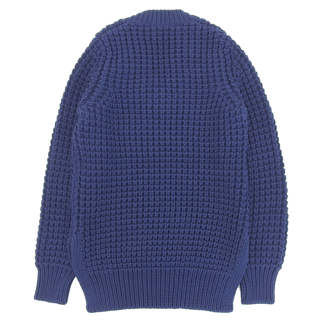 【本物保証】 超美品 ルイヴィトン LOUIS VUITTON Vネック スリット セーター ウール100% ネイビー 紺 S 425N メンズ