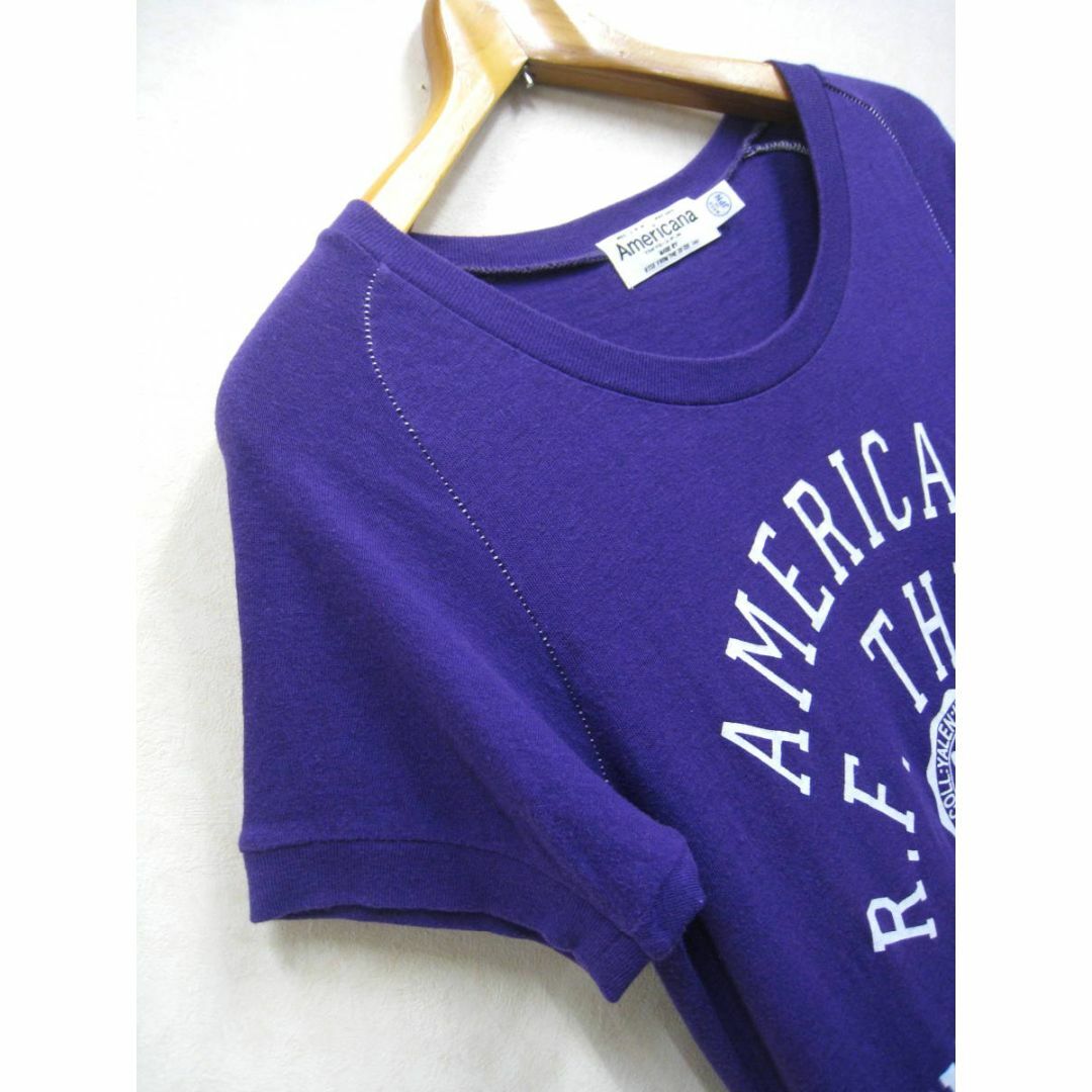 AMERICANA(アメリカーナ)のアメリカーナ◆カレッジロゴプリント ラグラン 半袖 Tシャツ レディース 日本製 レディースのトップス(Tシャツ(半袖/袖なし))の商品写真