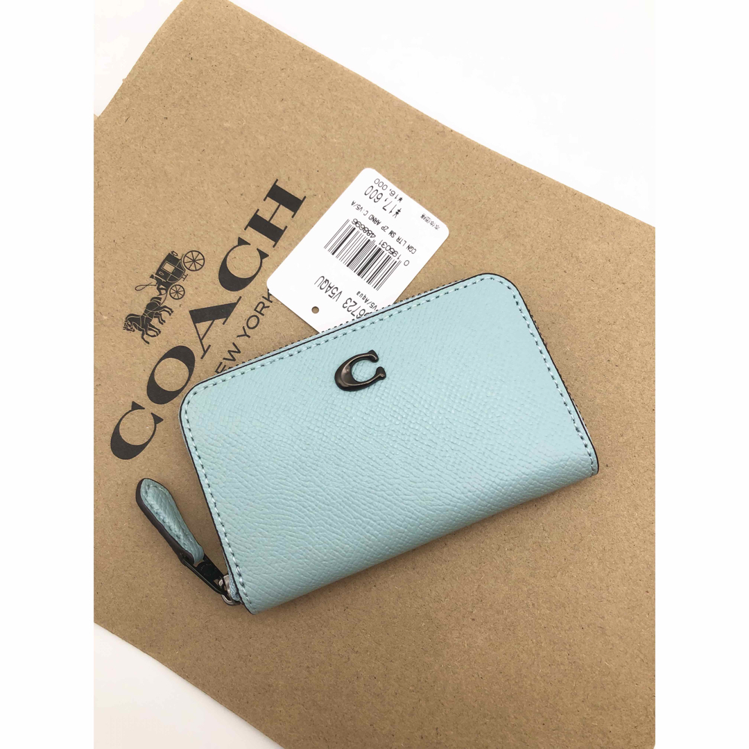 新品】COACH レザー ジップ アラウンド ウォレット - 財布