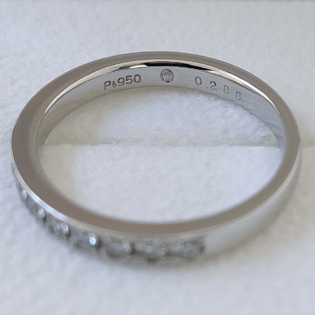 ダイヤモンドシライシ エタニティ リング Pt950 0.286ct H&C