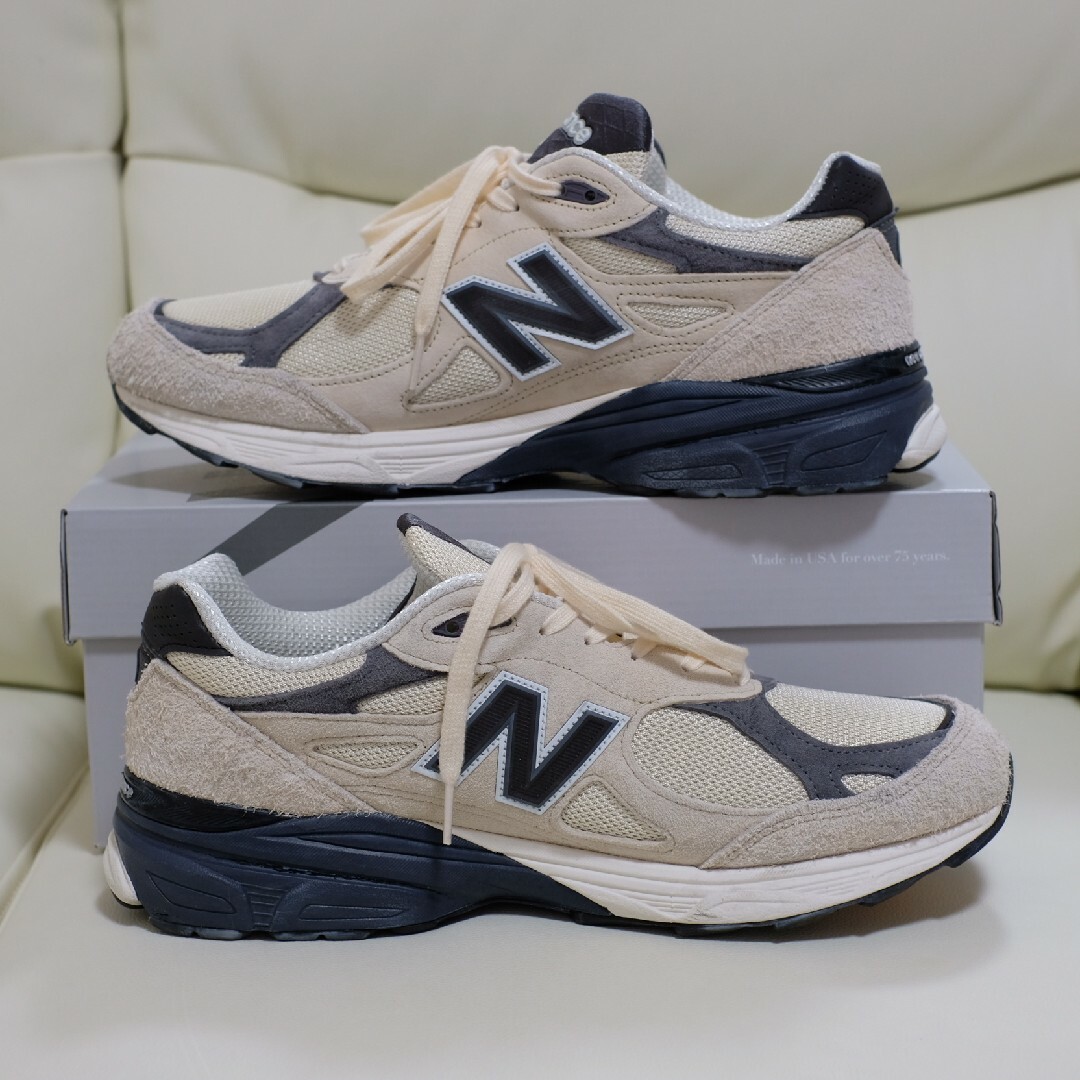 New Balance(ニューバランス)のNew Balance☆M990AD3 Moonbeam 中古美品29.5cm メンズの靴/シューズ(スニーカー)の商品写真