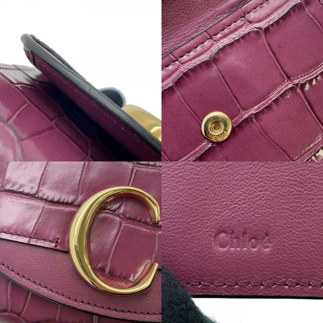 Chloe クロエ　三つ折り財布　ピンク