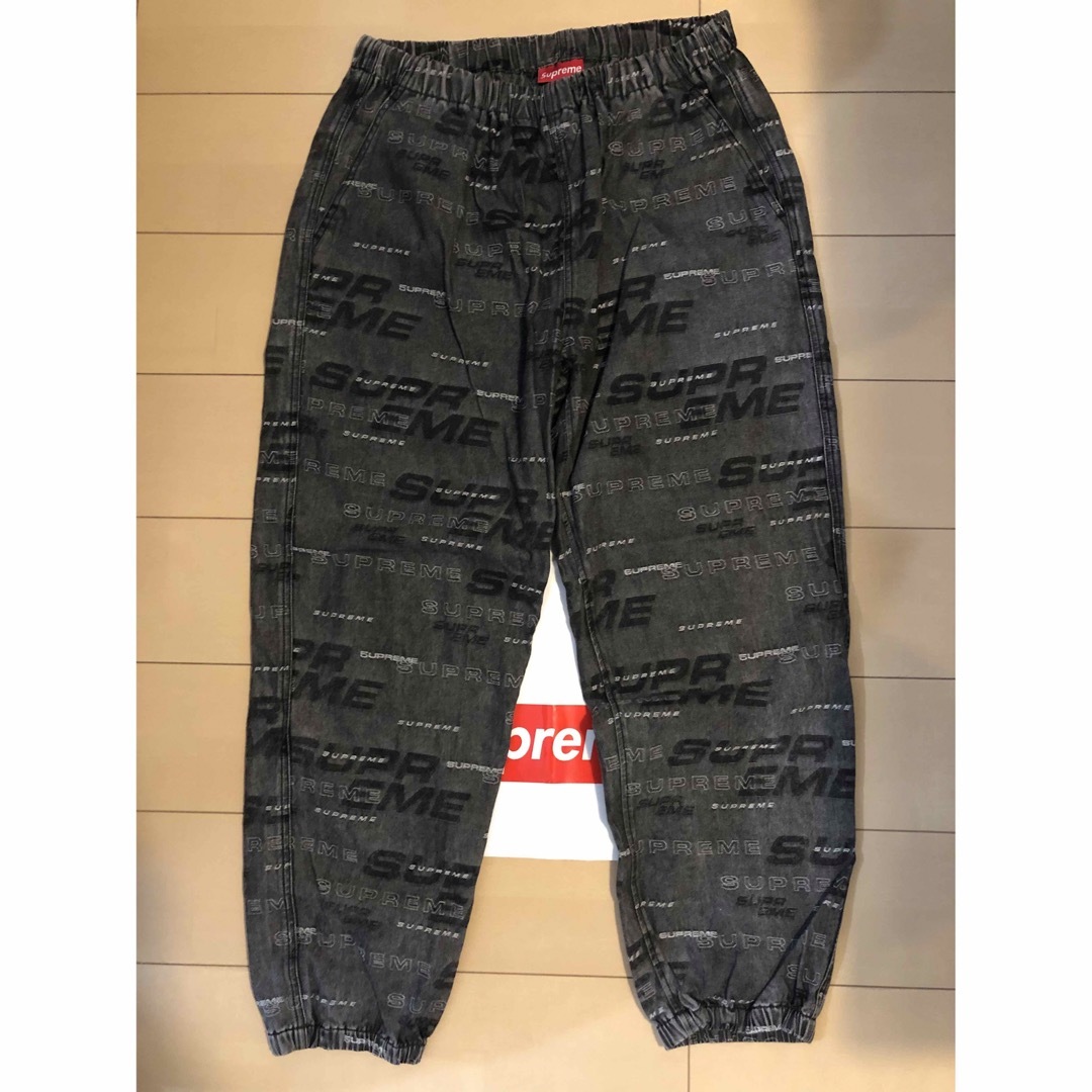 supreme  logo deim skate pant デニム  スケート