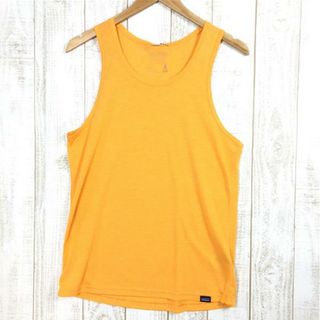 パタゴニア(patagonia)のMENs S  パタゴニア キャプリーン クール トレイル タンク Capilene Cool Trail Tank タンクトップ ノースリーブ シャツ PATAGONIA 24507 MAN Mango オレンジ系(その他)