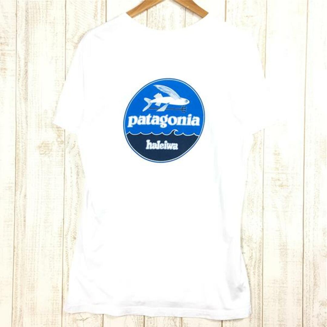 MENs M  パタゴニア ハレイワ限定 フライングフィッシュ オーガニックコットン Tシャツ アメリカ製 入手困難 PATAGONIA 38846 WHI White ホワイト系