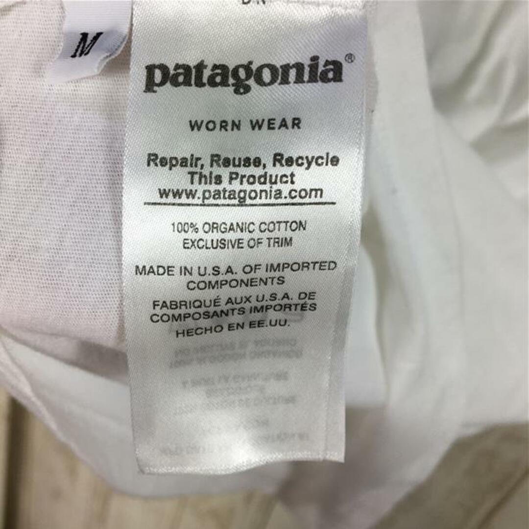 MENs M  パタゴニア ハレイワ限定 フライングフィッシュ オーガニックコットン Tシャツ アメリカ製 入手困難 PATAGONIA 38846 WHI White ホワイト系