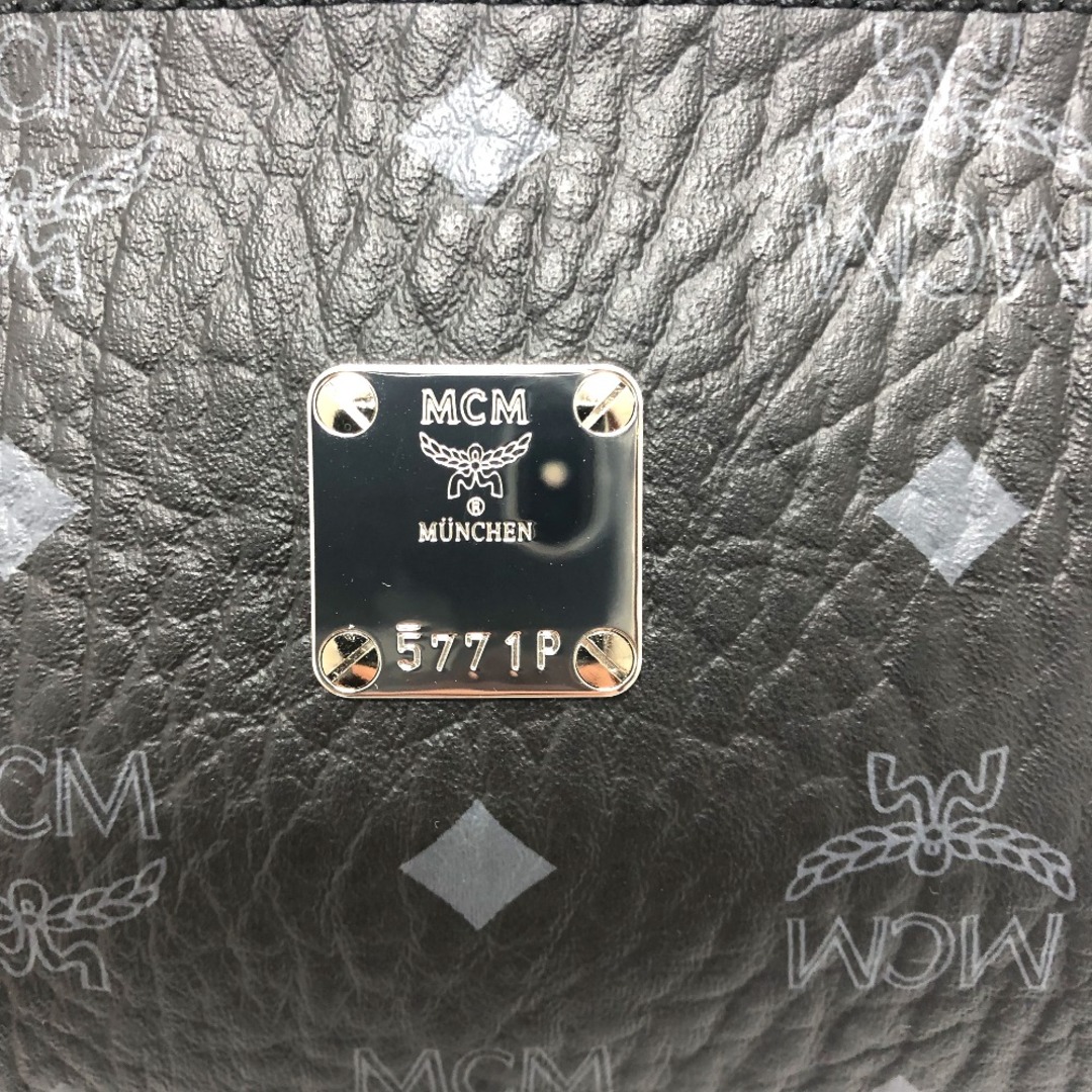 MCM(エムシーエム)のエムシーエム MCM ロゴグラム カバン ショルダーバッグ レザー ブラック レディースのバッグ(ショルダーバッグ)の商品写真