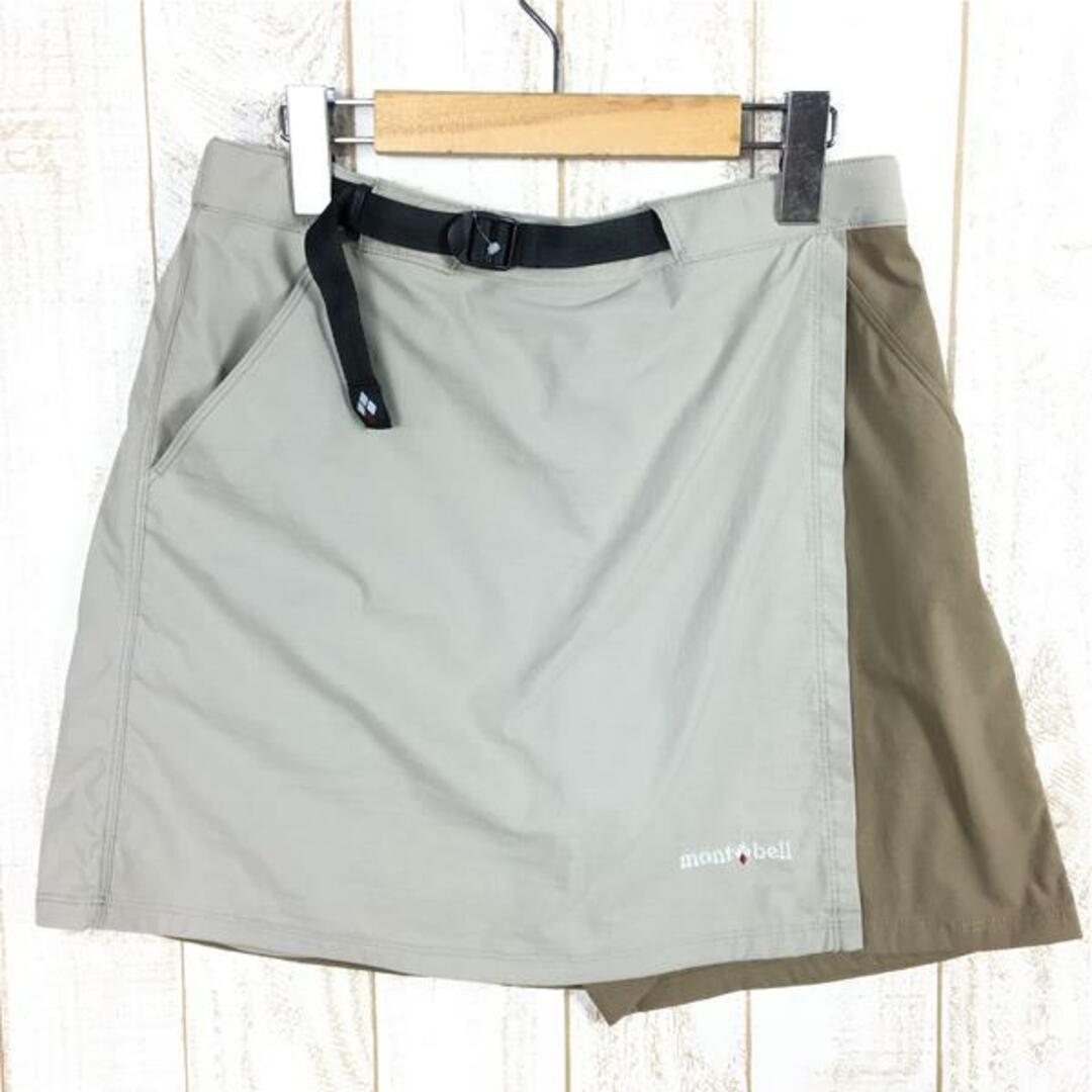 WOMENs M  モンベル ストレッチ O.D. ラップ ショーツ キュロット MONTBELL 1105427 ベージュ系