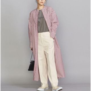 ビューティアンドユースユナイテッドアローズ(BEAUTY&YOUTH UNITED ARROWS)のビューティ＆ユース ユナイテッドアローズ ストライプシャツワンピース M(ロングワンピース/マキシワンピース)