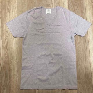 ビューティアンドユースユナイテッドアローズ(BEAUTY&YOUTH UNITED ARROWS)の【美品】beauty & youth VネックTシャツ 薄紫(Tシャツ/カットソー(半袖/袖なし))