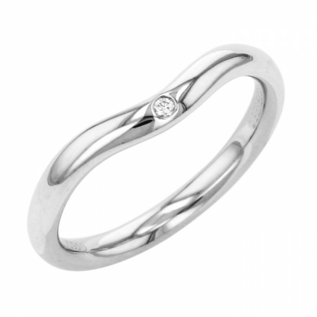 TIFFANY\u0026Xo. ティファニー カーブドダイヤモンドリング Pt950 8