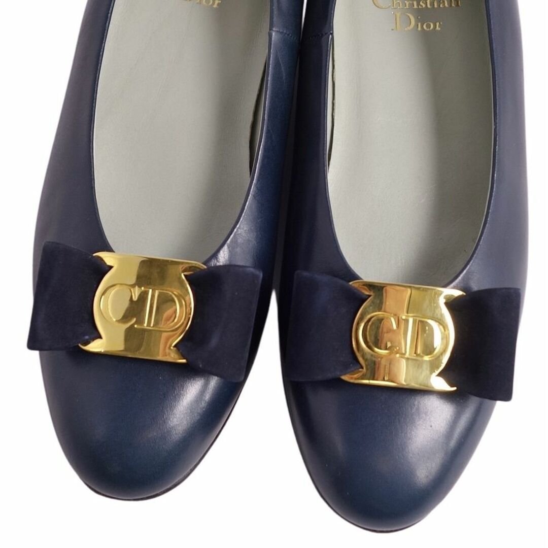 未使用 クリスチャンディオール Christian Dior パンプス 2021 フラットシューズ ローズファンタスティック バックストラップ レディース 靴 35(22cm相当) レッド