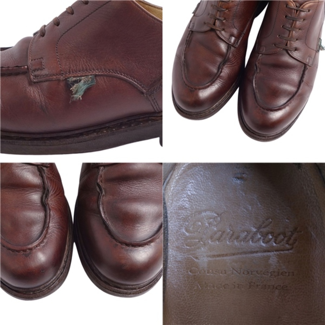 Paraboot(パラブーツ)のパラブーツ PARABOOT レザーシューズ ダービーシューズ Uチップ カーフレザー 革靴 メンズ 9F(27.5cm相当) ブラウン メンズの靴/シューズ(ドレス/ビジネス)の商品写真