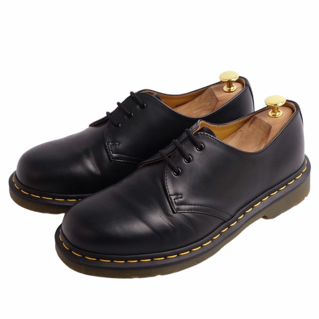 美品 ドクターマーチン Dr.Martens レザーシューズ ダービーシューズ 3ホール 3EYE GIBSON SHOE 11838 スムースレザー  メンズ UK8 EU42 US9(27cm相当) ブラック