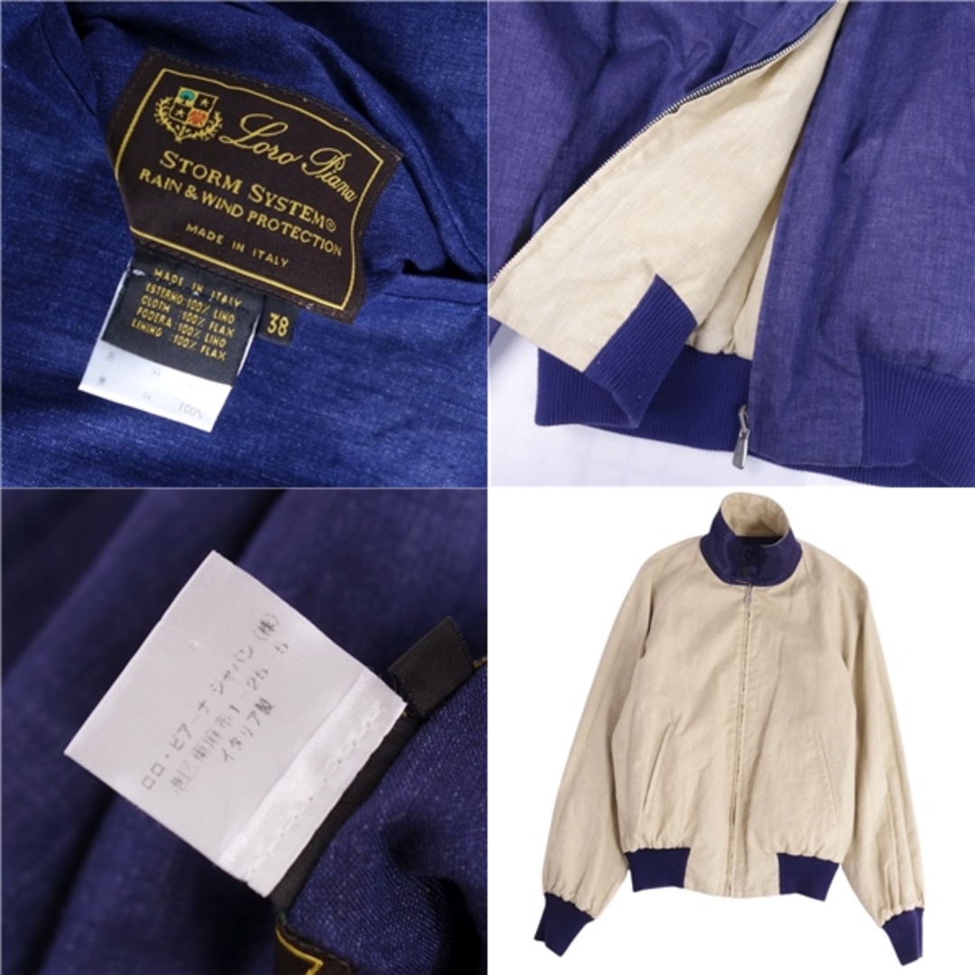 極美品 ロロピアーナ Loro Piana ブルゾン ジャケット STORM 極美品 ロロピアーナ Loro Piana ブルゾン ジャケット STORM
