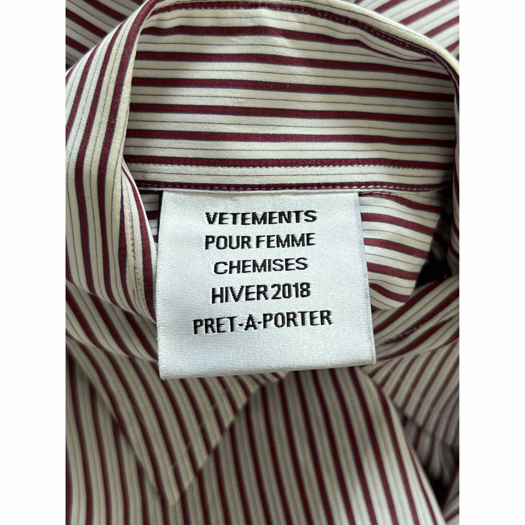 vetements ストライプshirt